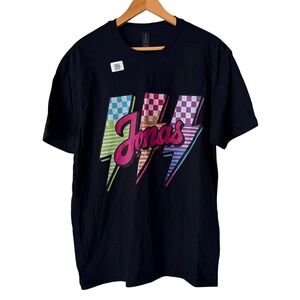 Jonas Brothers Black Womens T Shirt, Gildan, Large